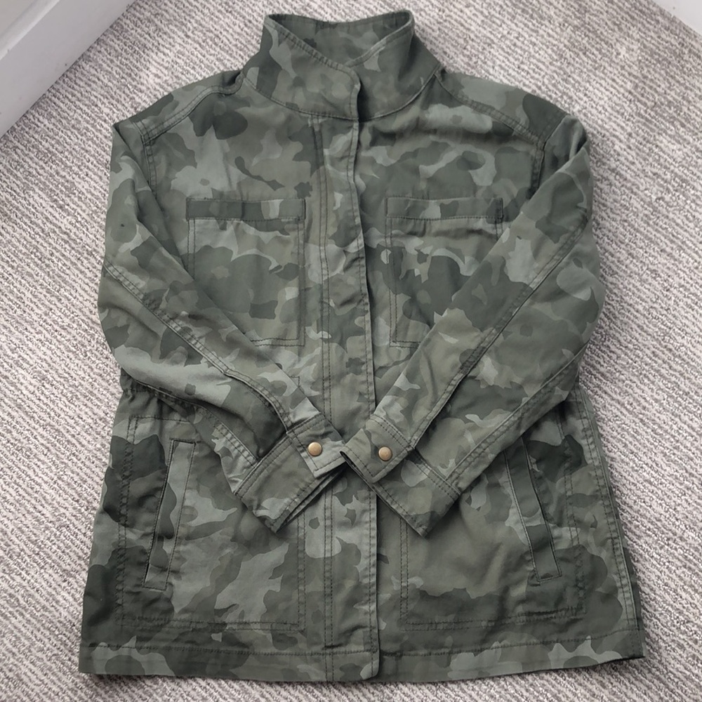 Old navy floral print army jacket